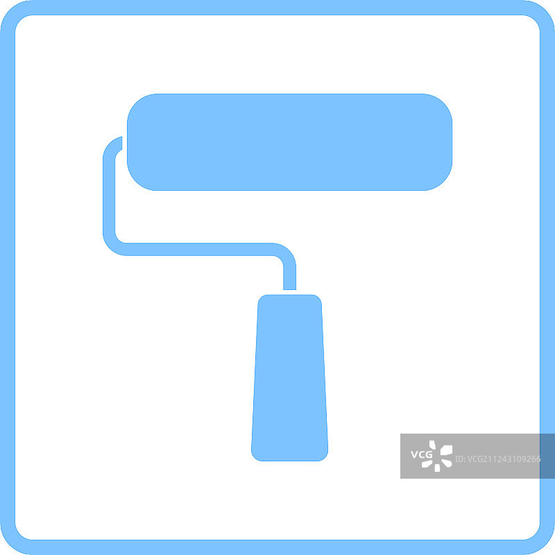 建筑油漆刷图标图片素材