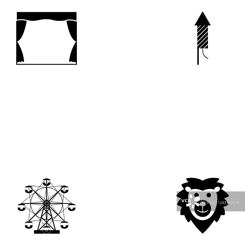 马戏团图标合集图片素材