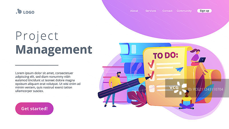 任务管理IT概念图片素材