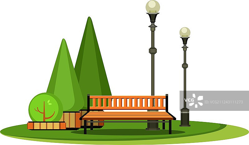 公园休闲区图片素材