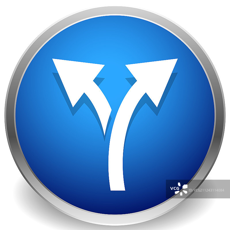 双向箭头分支分流图标图片素材