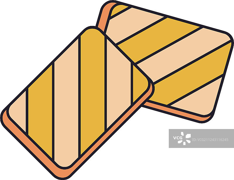 哈罗米奶酪卡通图标图片素材