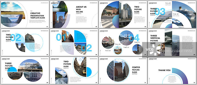 最小演示文稿设计作品集图片素材