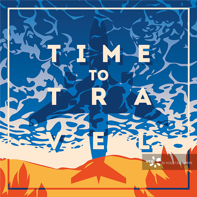 夏季假日和夏令营海报图片素材