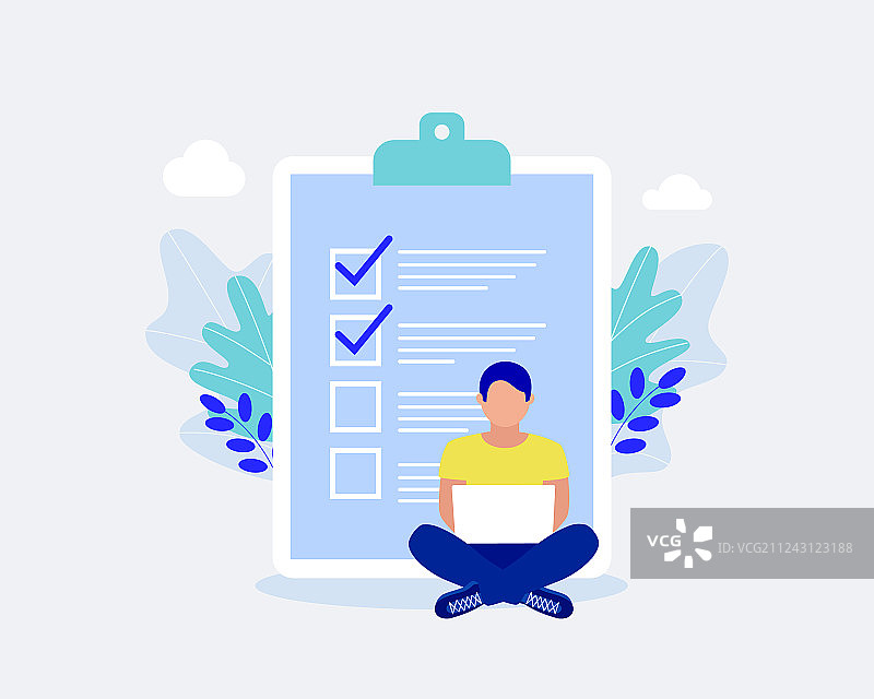 企业核对清单概念图片素材