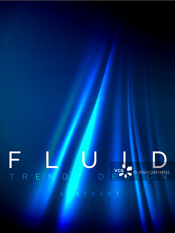 氖发光的波，神奇的能量和光运动图片素材