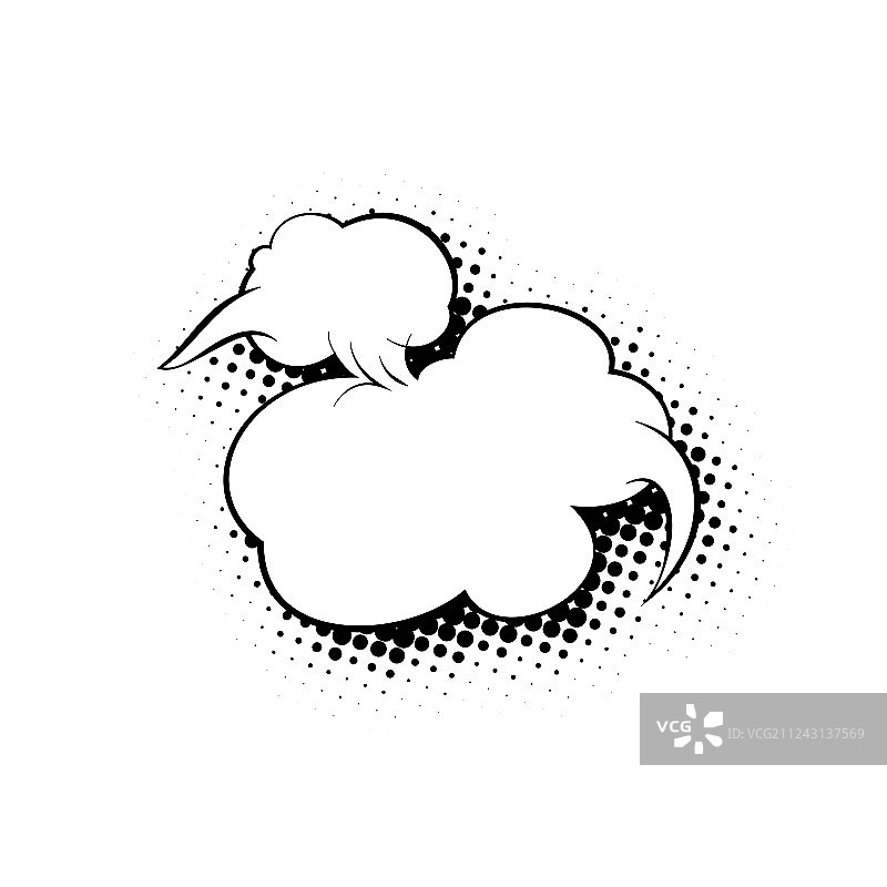 白色背景上的语音气泡图片素材