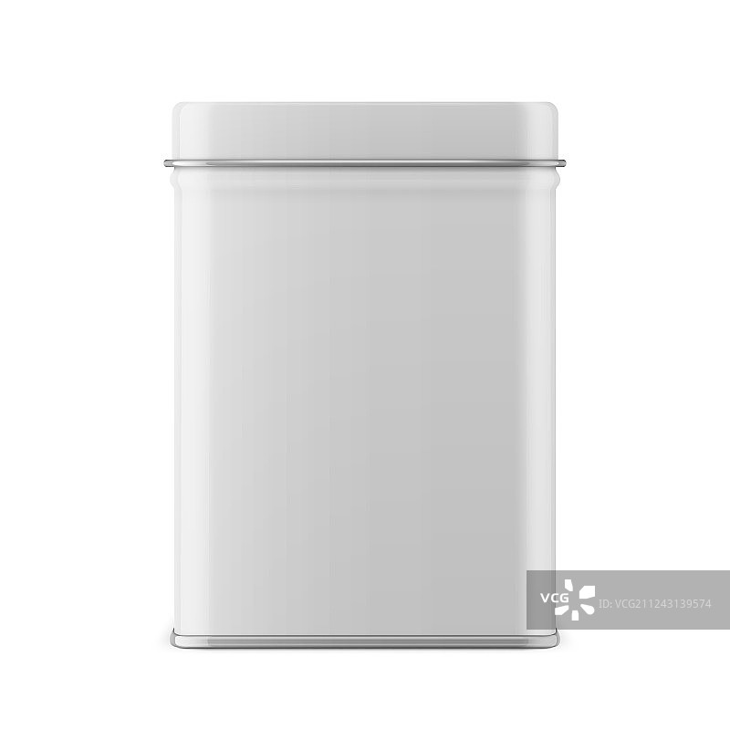 矩形光面马口铁罐模板图片素材