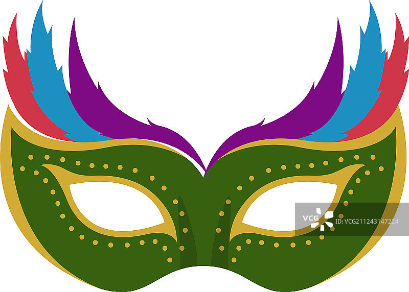 彩色狂欢节面具图片素材