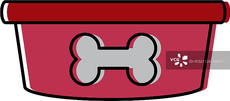 狗狗碗骨头图片素材