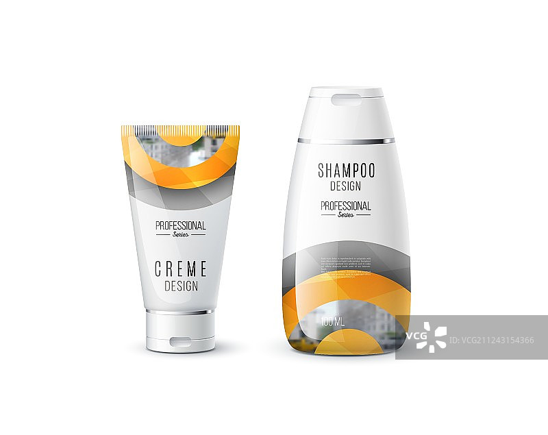 抽象身体护理化妆品品牌管状概念图片素材