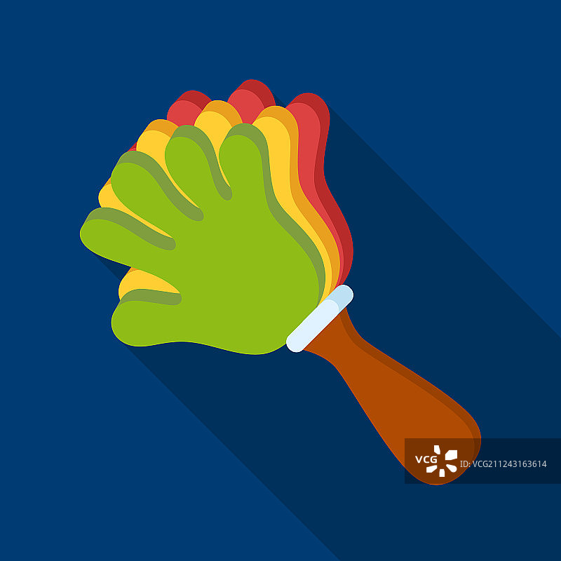 手持扇子的造型图片素材