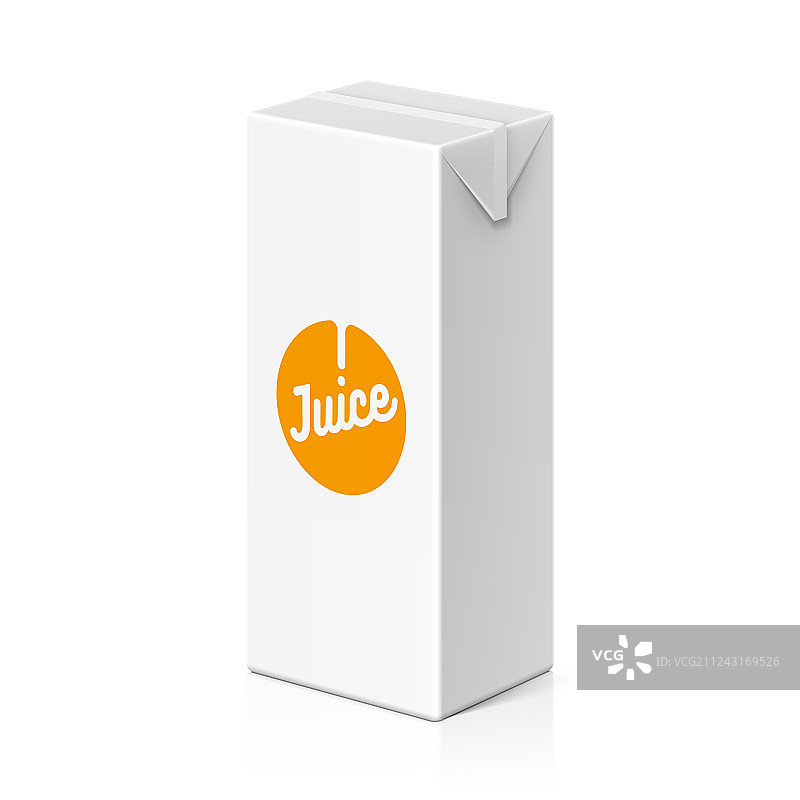 果汁或牛奶包装模型200ml图片素材