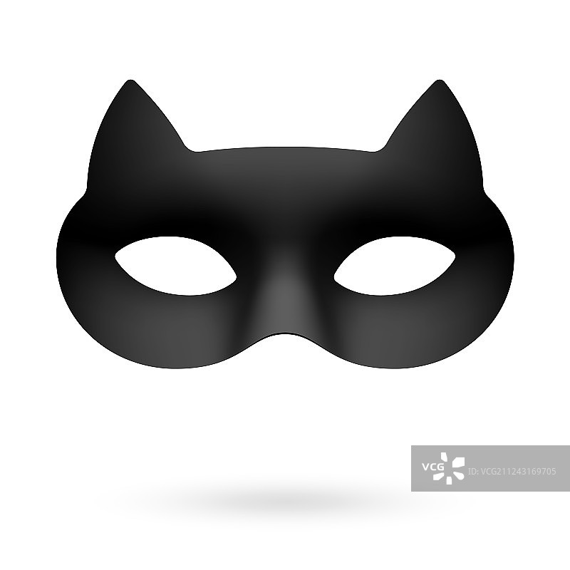 戴眼罩的黑猫图片素材