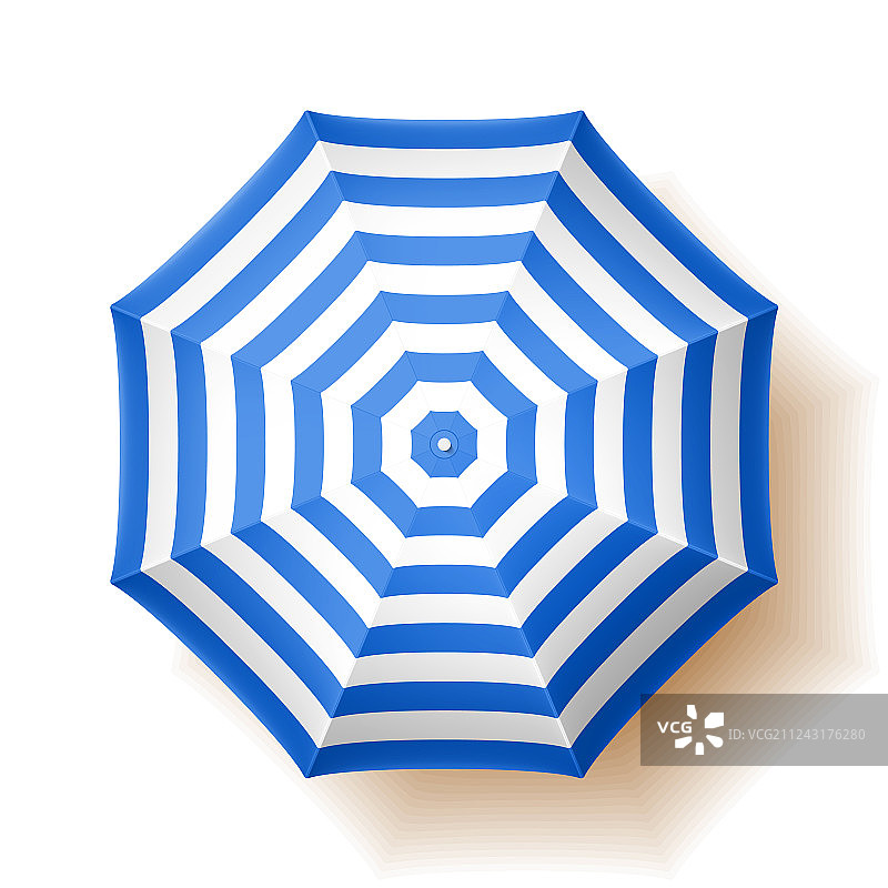 沙滩伞顶视图图片素材