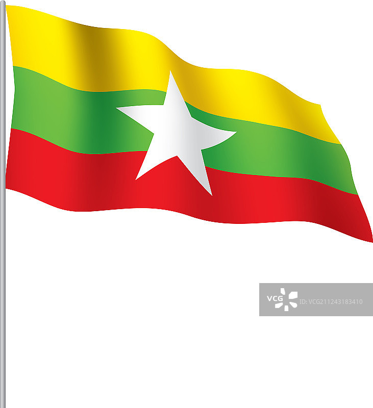 缅甸国旗图片素材