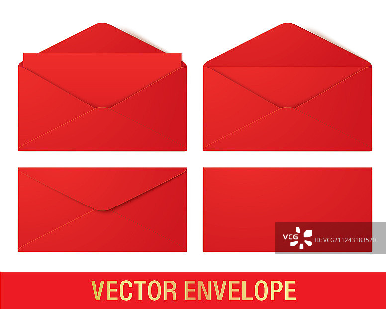 逼真的红包样机图片素材