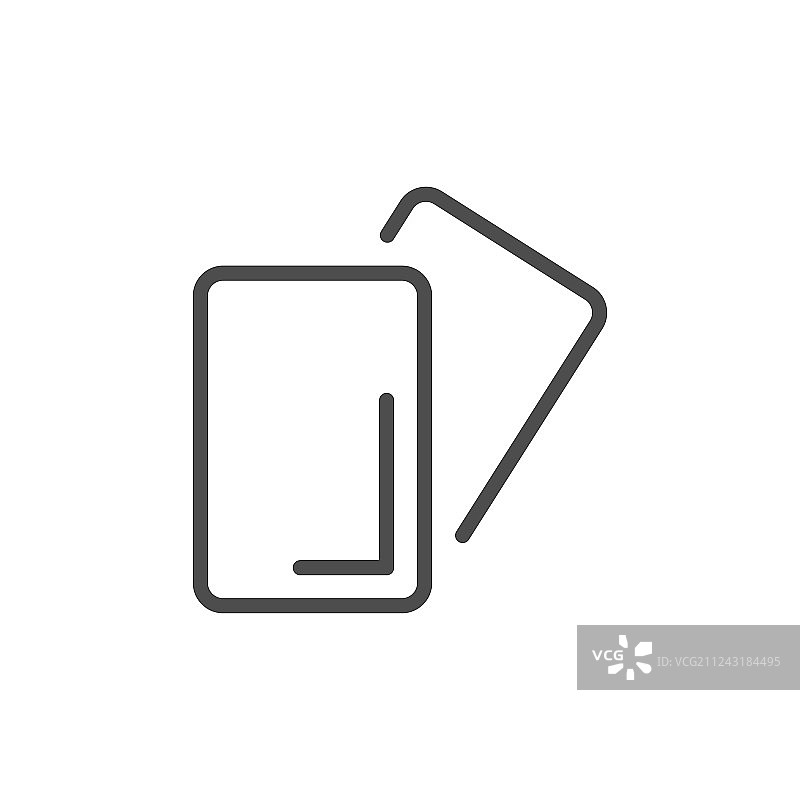 足球卡片线性图标图片素材