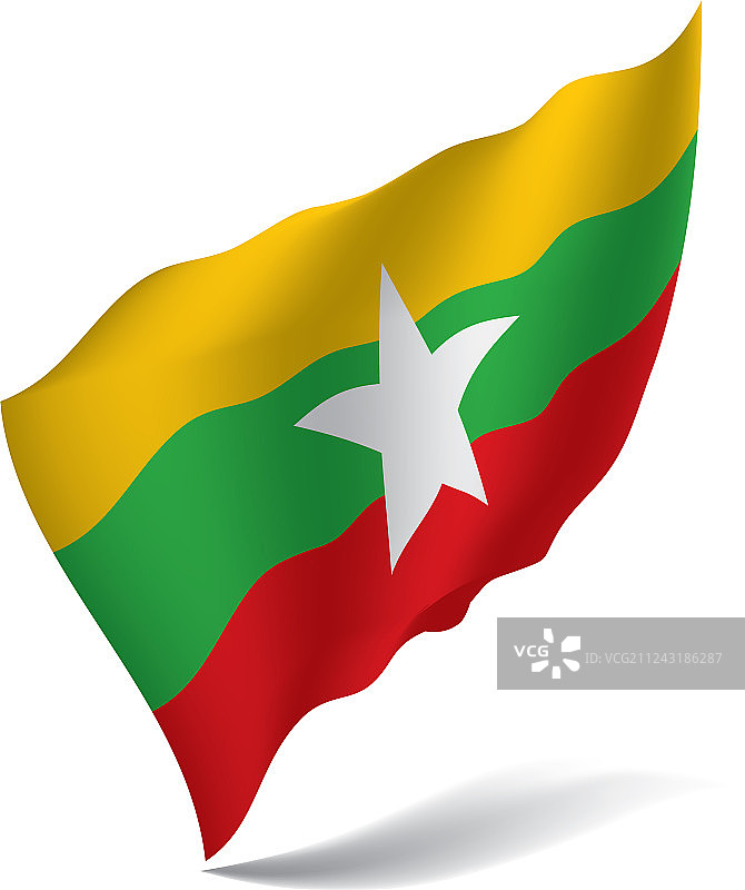 缅甸国旗图片素材