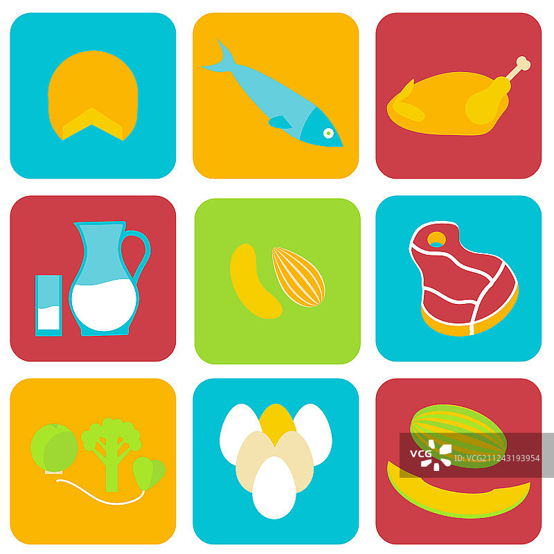 受沙门氏菌污染的食物图片素材