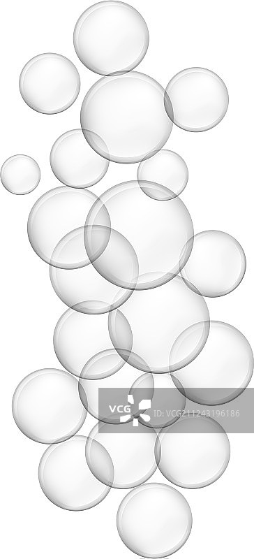 泡沫效果图标，写实风格图片素材