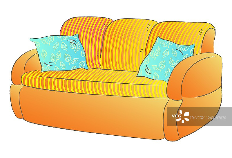 长沙发图片素材