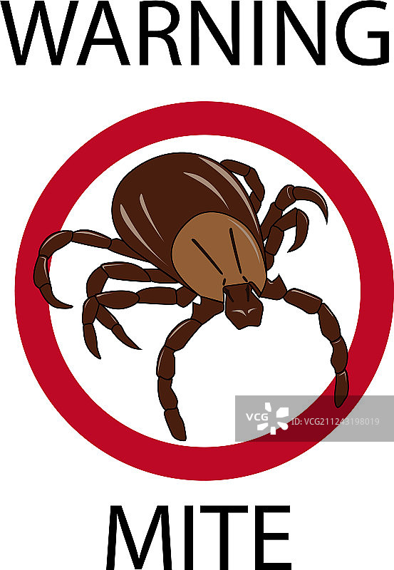 螨虫警告图片素材