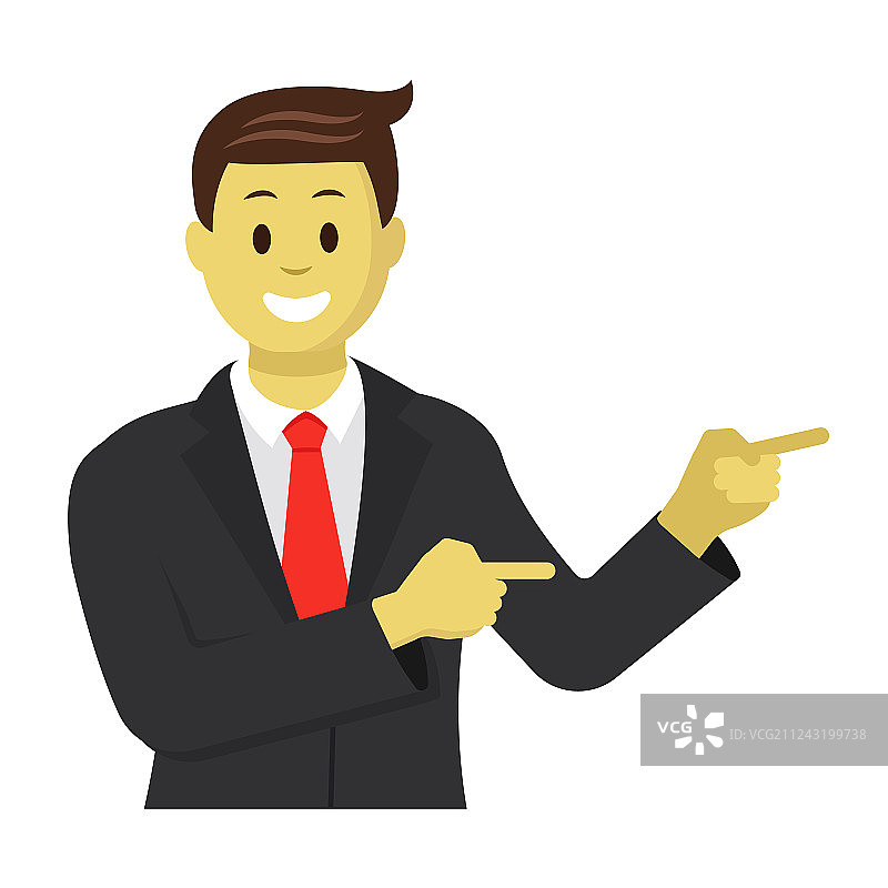 商人展示身边的某物图片素材