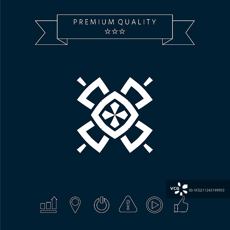 几何东方图案Logo元素图片素材