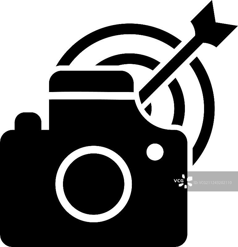 拍摄目标图标简约风格图片素材