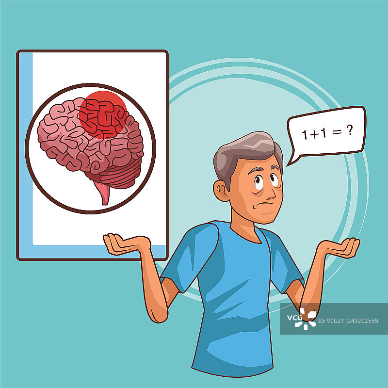 帕金森病卡通图片素材