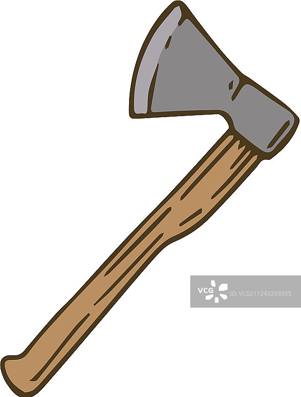 木柄斧头图片素材