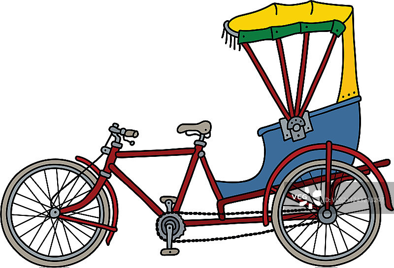 经典的人力车图片素材