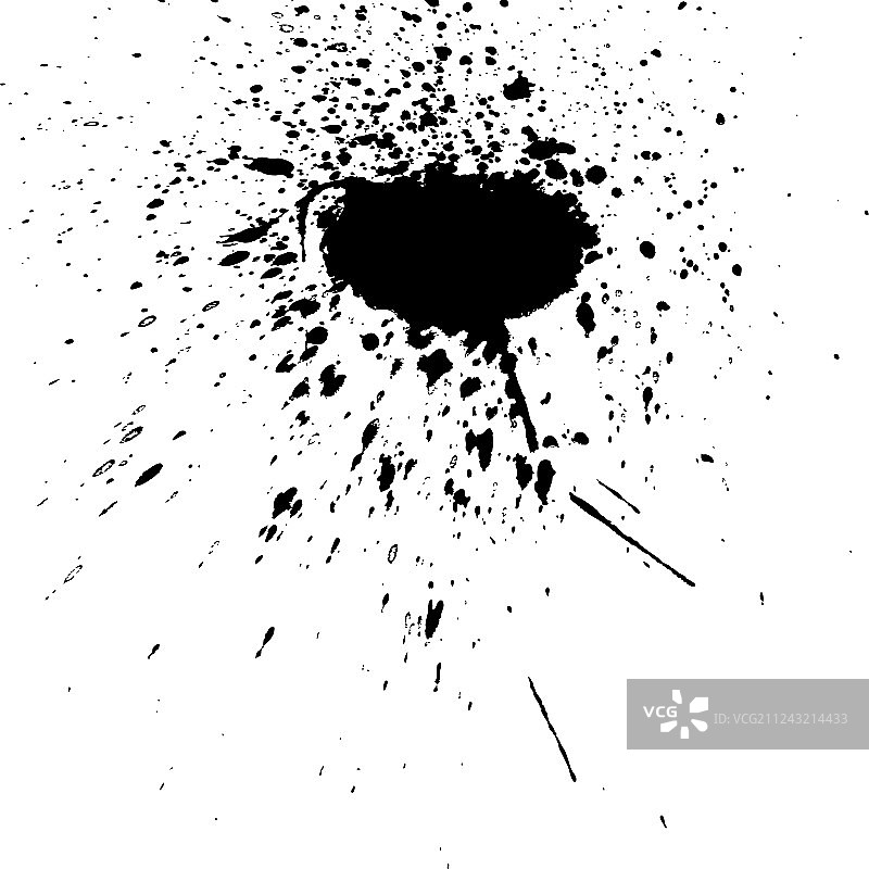 黑色墨水油漆爆炸飞溅艺术封面图片素材