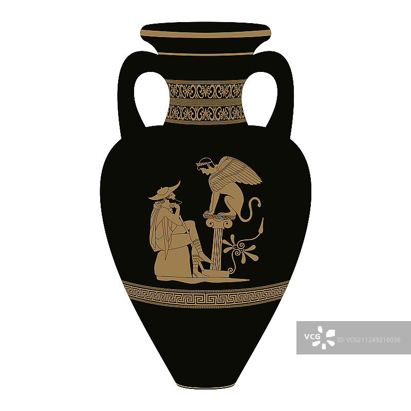 希腊花瓶图片素材