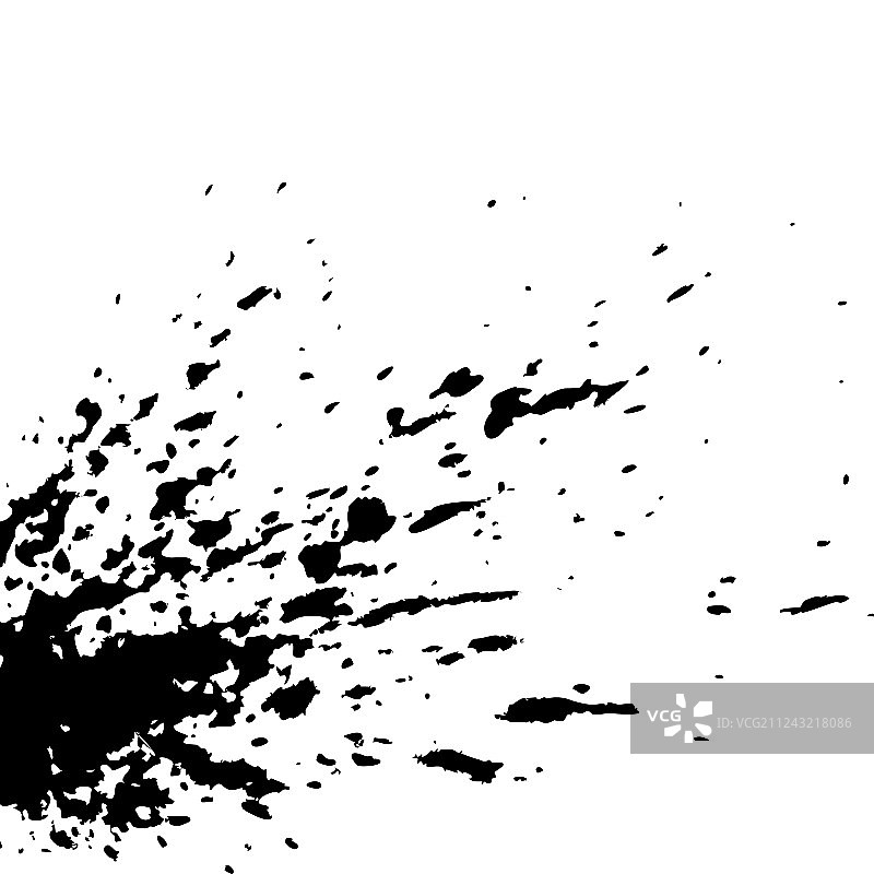 黑色墨水油漆爆炸飞溅艺术封面图片素材
