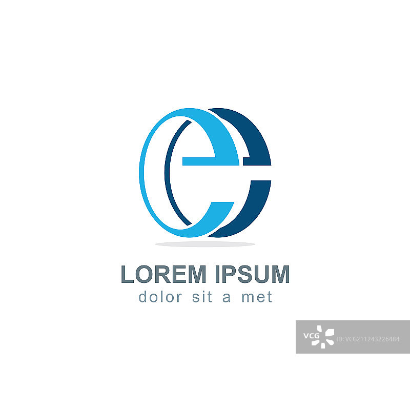 E字母标志图片素材