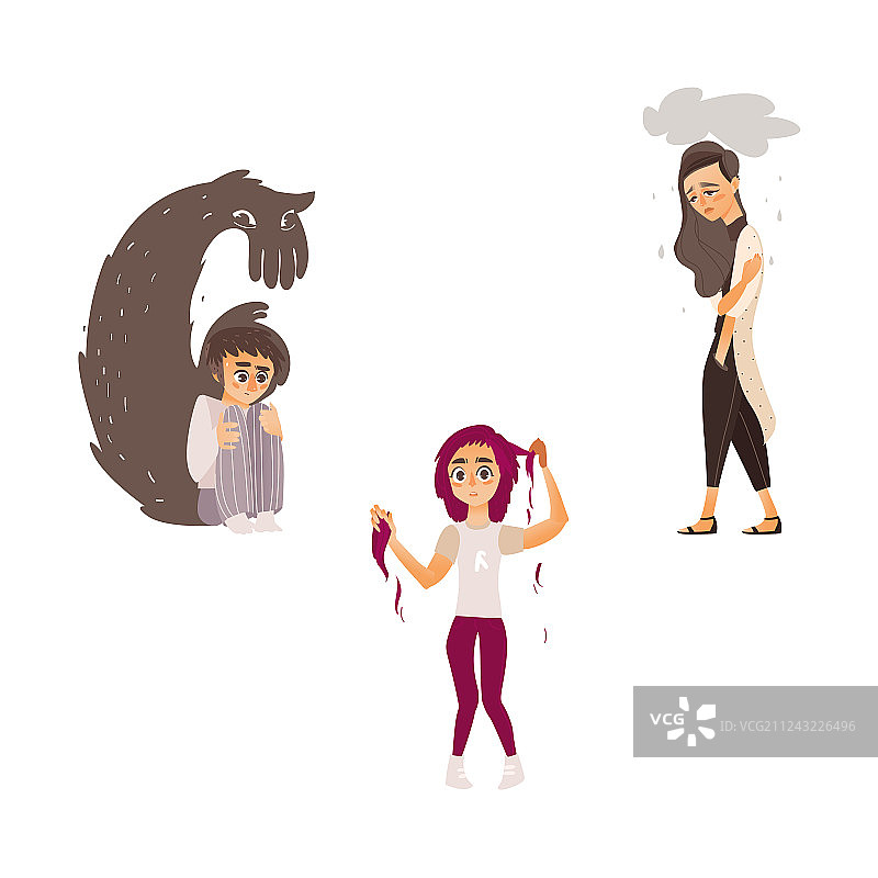 患有精神疾病的人图片素材