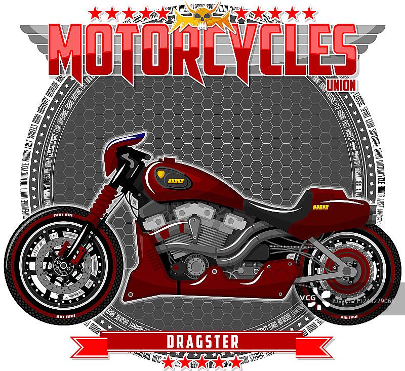 某种类型的摩托车图片素材