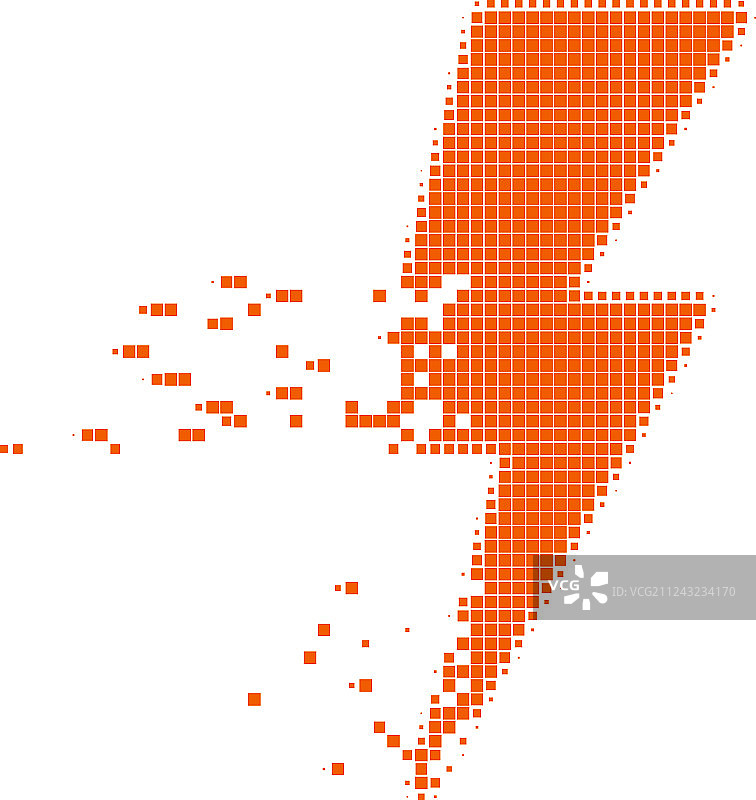 像素化电子打击图标图片素材
