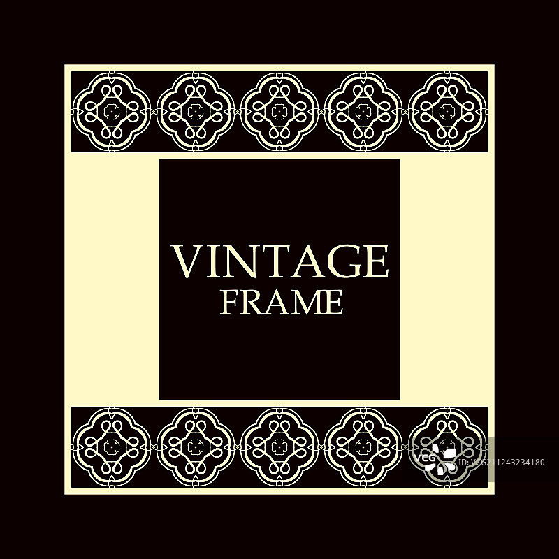 复古的装饰框图片素材