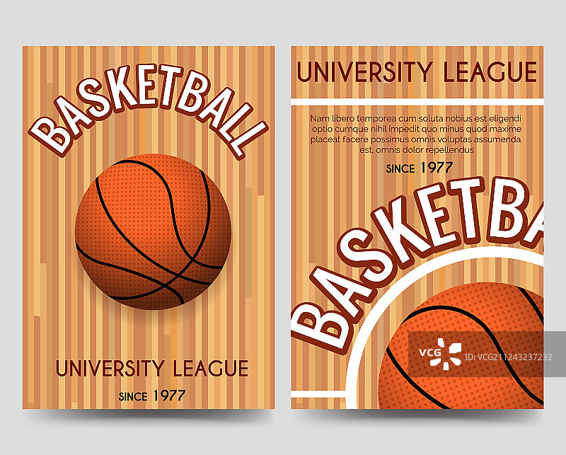 大学篮球宣传单模板图片素材