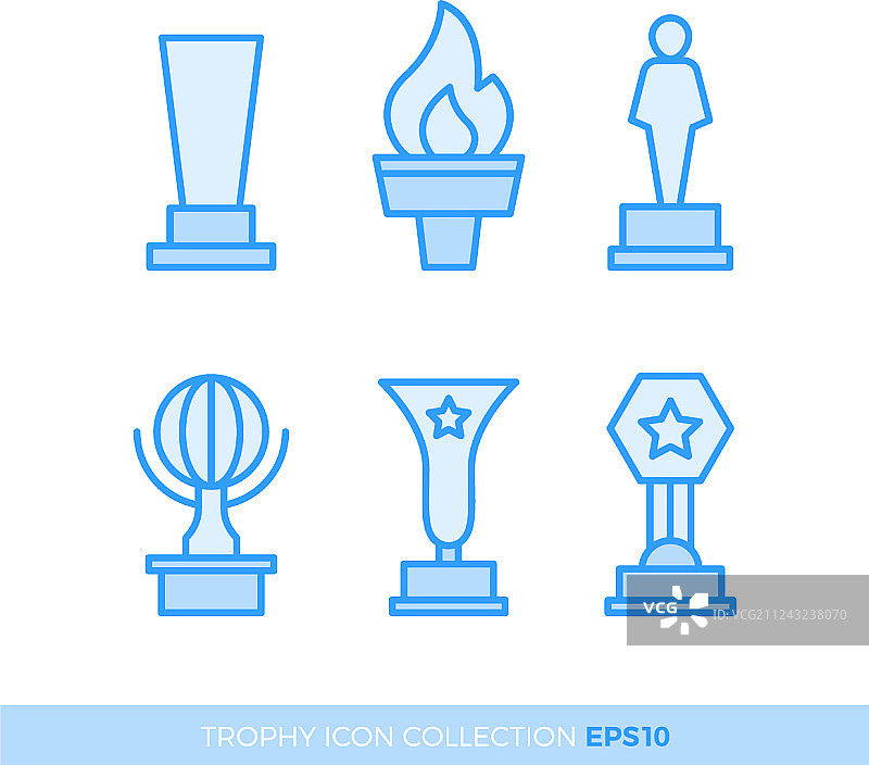 高级奖励图标合集 (EPS10)图片素材