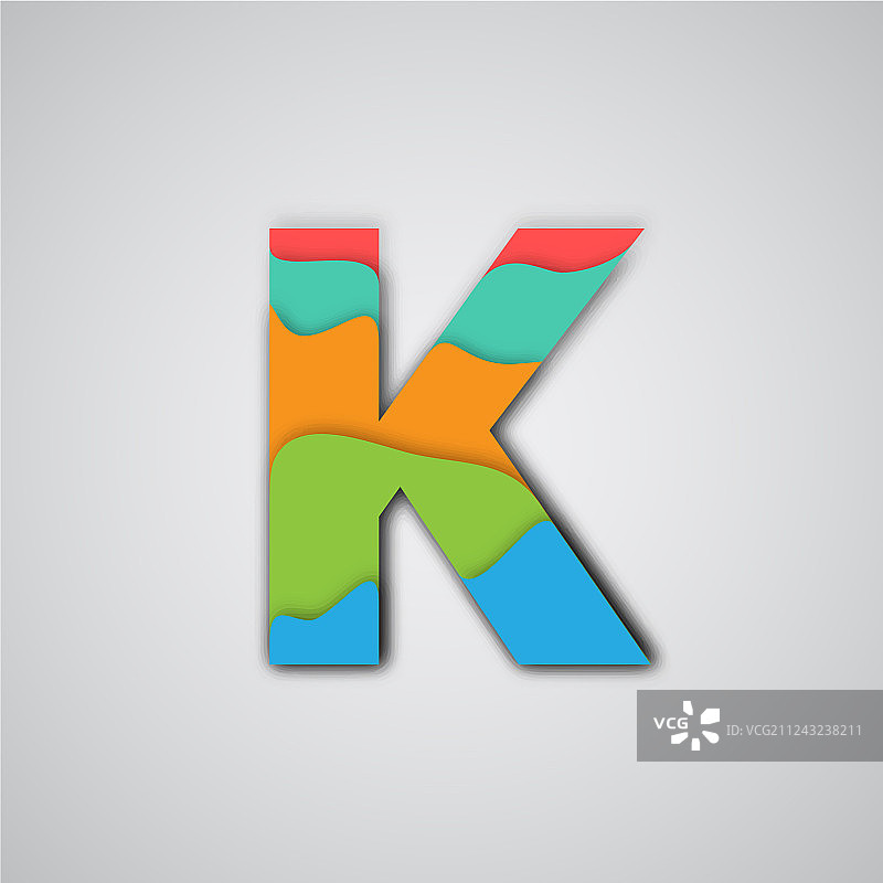 彩色剪纸分层人物图片素材