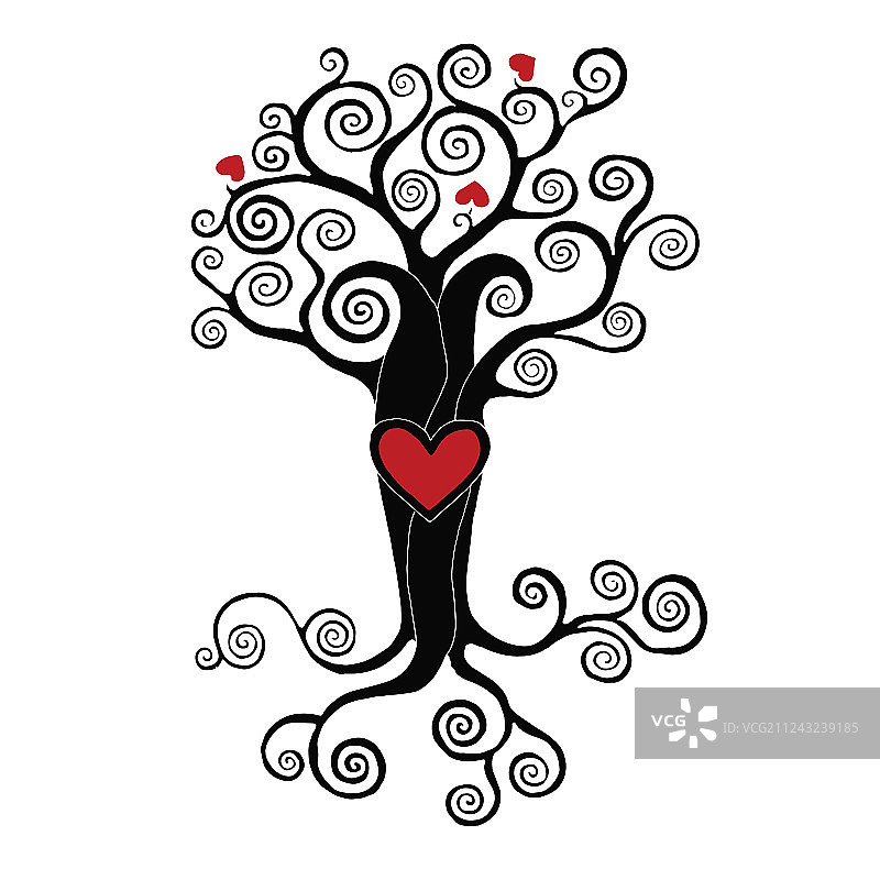 心形树图片素材