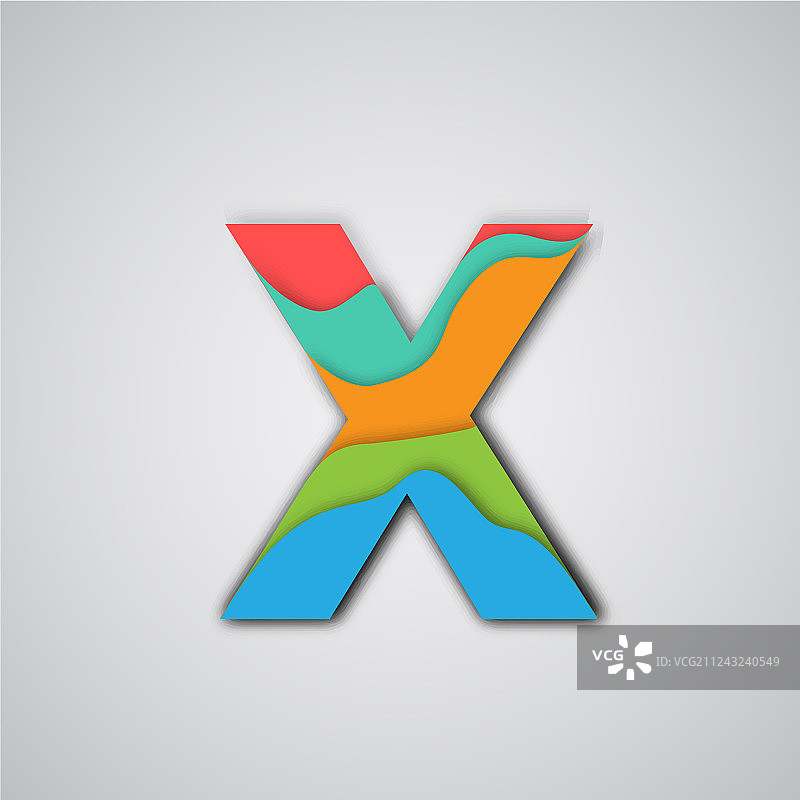 彩色剪纸分层人物图片素材