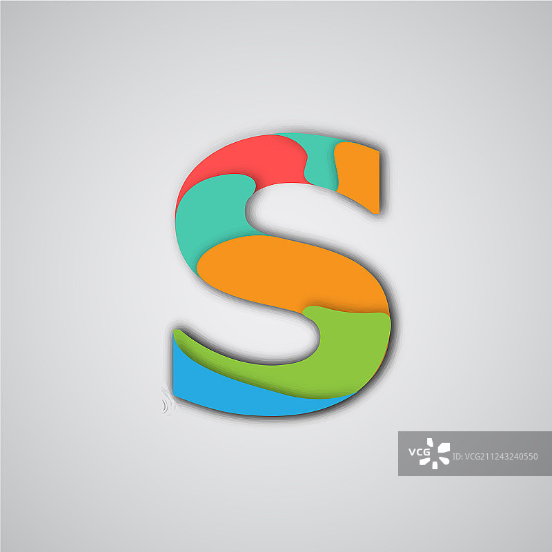 彩色剪纸分层人物图片素材