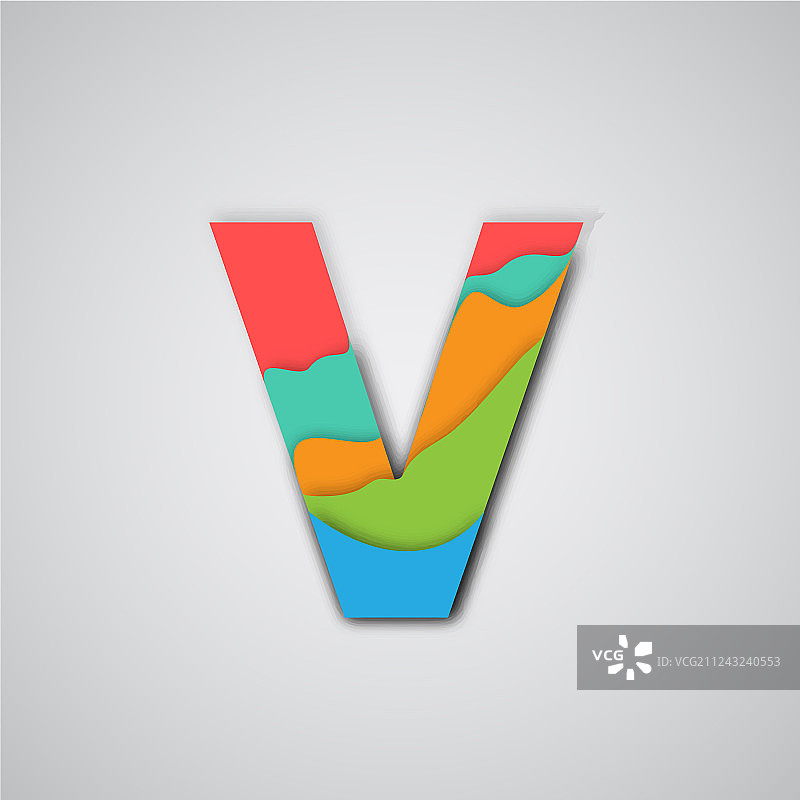 彩色剪纸分层人物图片素材