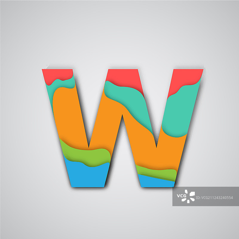 彩色剪纸分层人物图片素材