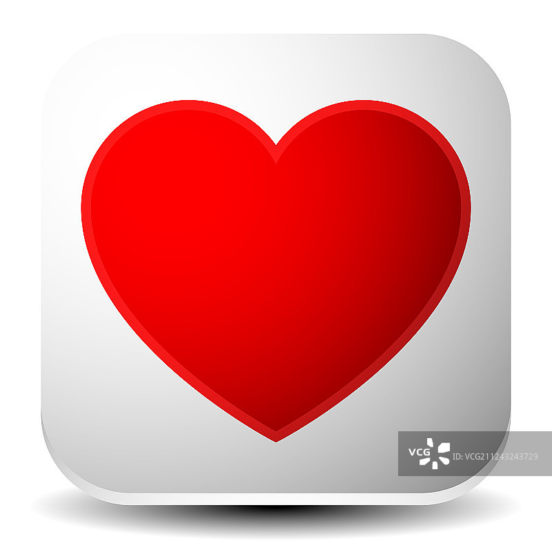 带有红色爱心的图形EPS10图片素材